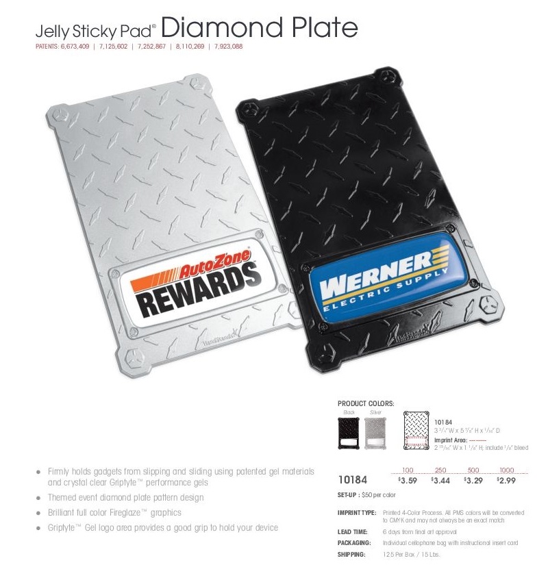 Jelly StickyPads Diamond Plate